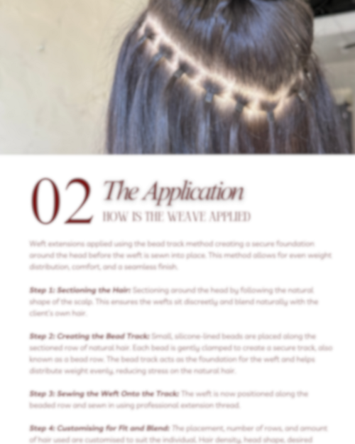 The Weft Extension Hair Guide